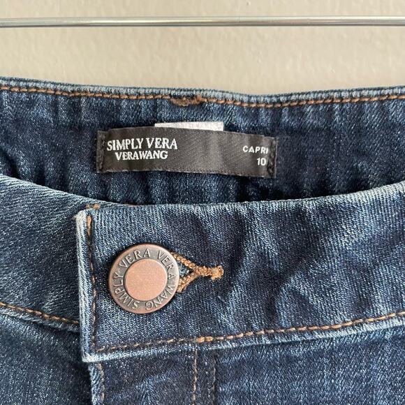 NWT Simply Vera Wang Size 10 Mid Rise Capri Power Stretch - Picture 3 of 9